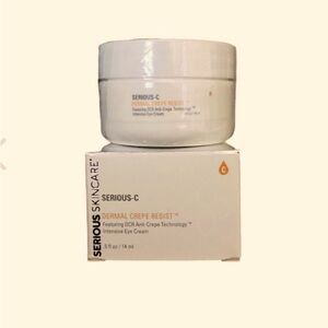 SERIOUS SKINCARE DERMAL CREPE RESIST INTENSIVE EYE CREAM (Full Size .5oz/Sealed)